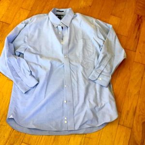 Lands end no iron button down oxford shirt 16.5